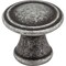 Jeffrey Alexander 1-3/16" Diameter Distressed Antique Silver Chesapeake Cabinet Knob Z110-SIM - alternate 1